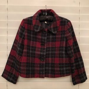 Plaid jacket for girls.